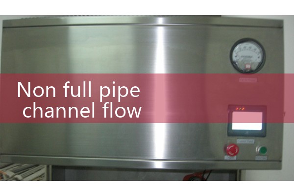 Non full pipe channel flowmeter